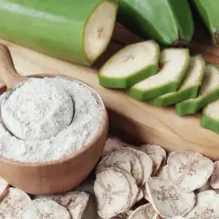 Mąka bananowa: Neutralny smak. Idealna do dań wytrawnych