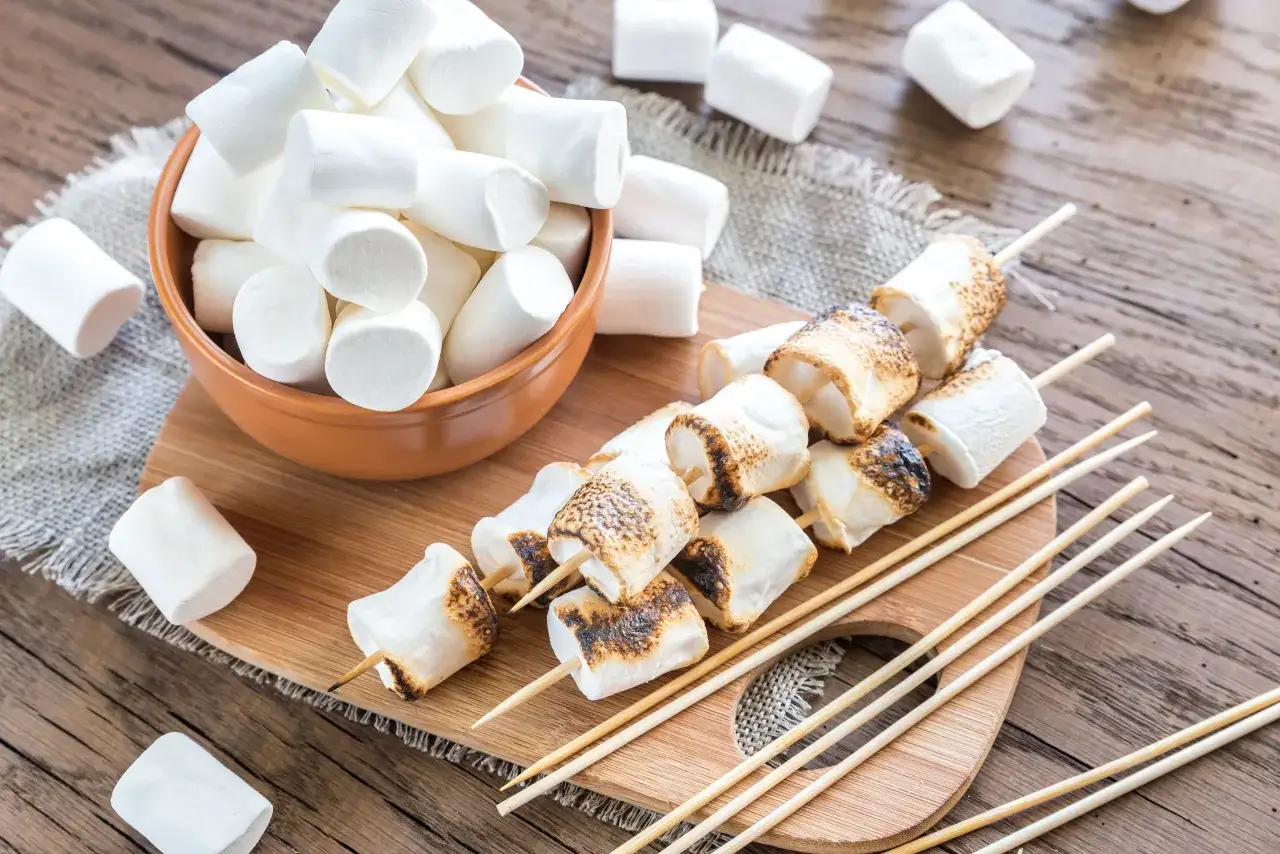 Pianki marshmallow z piekarnika na blaszce
