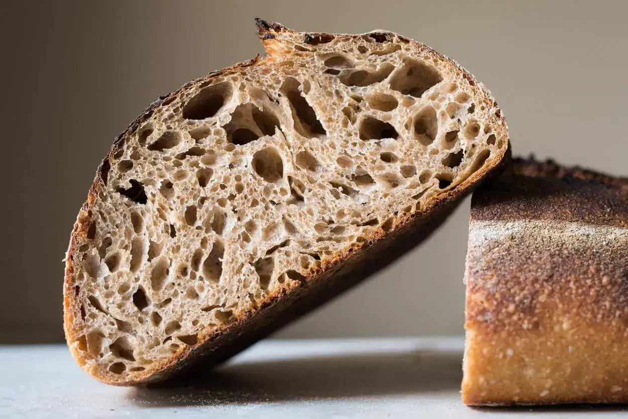 Different types of sourdough bread proportions